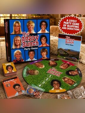 The Brady Bunch Party Game - Official Complete Board Game 3-8 Players